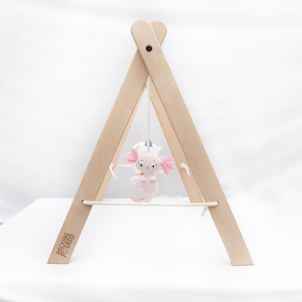 Wooden Baby Activity Play Gym with Felt Ocean Theme Hangings - Image 8