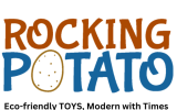 Logo with tagline - Eco friendly TOYS- Modern with Times